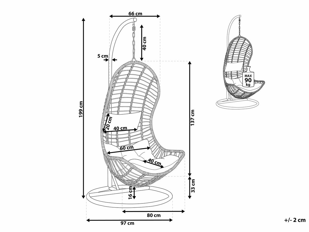 Piekaramais krēsls 540732