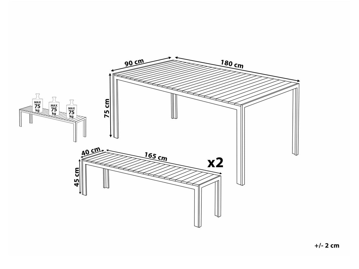 Galds un krēslu komplekts 540894