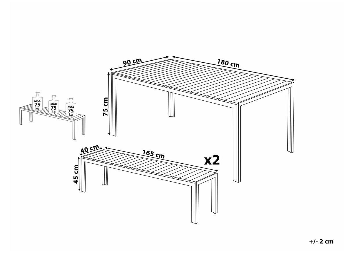 Galds un krēslu komplekts 540894