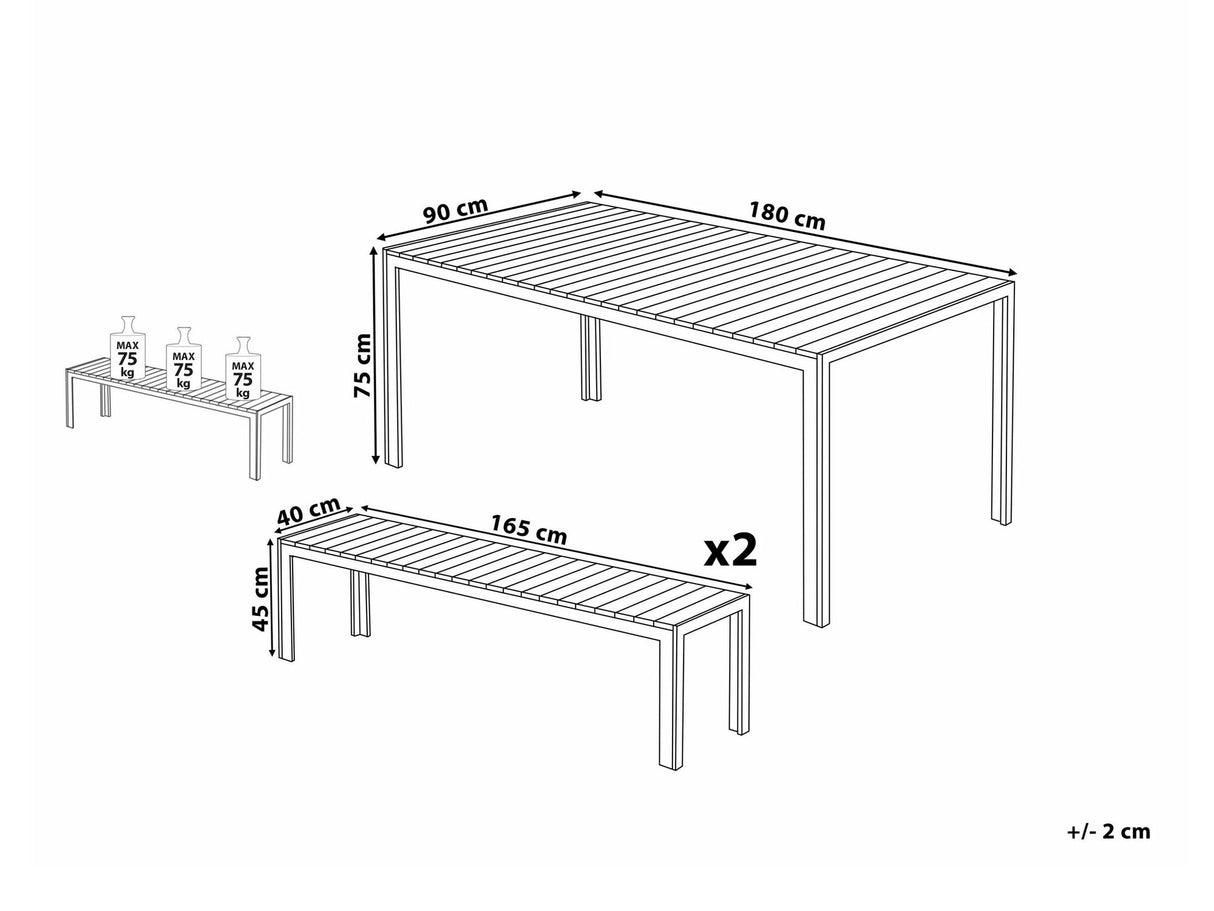 Galds un krēslu komplekts 540894