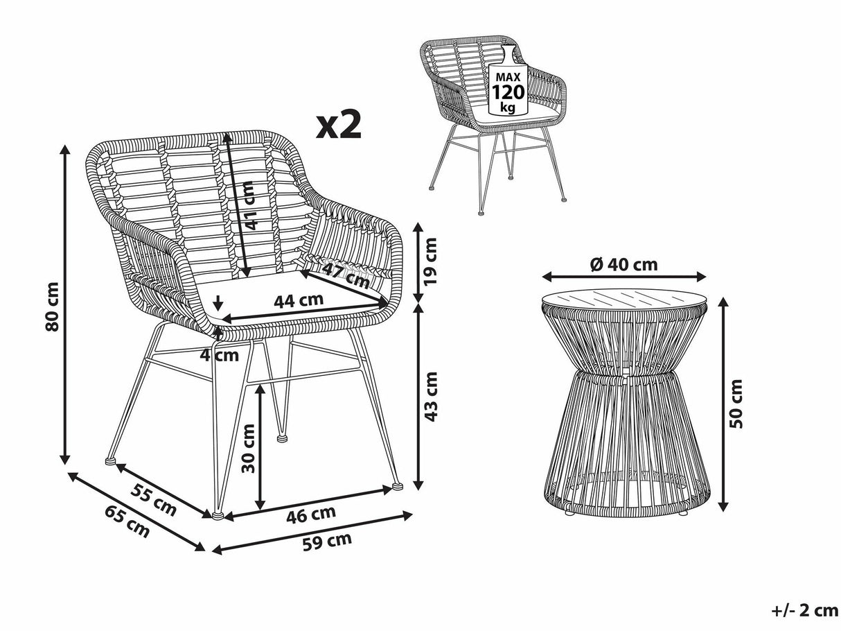 Balkona komplekts 540913