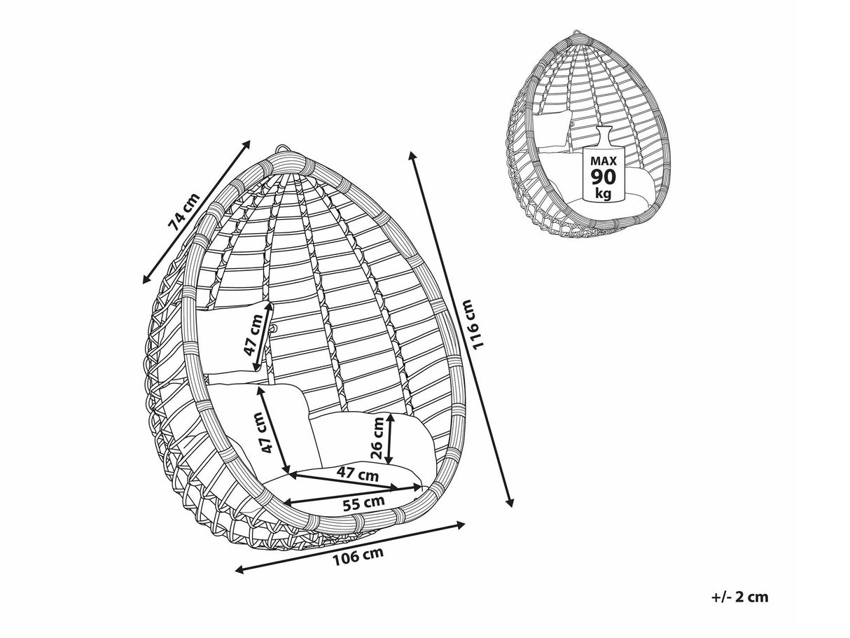 Piekaramais krēsls 541085