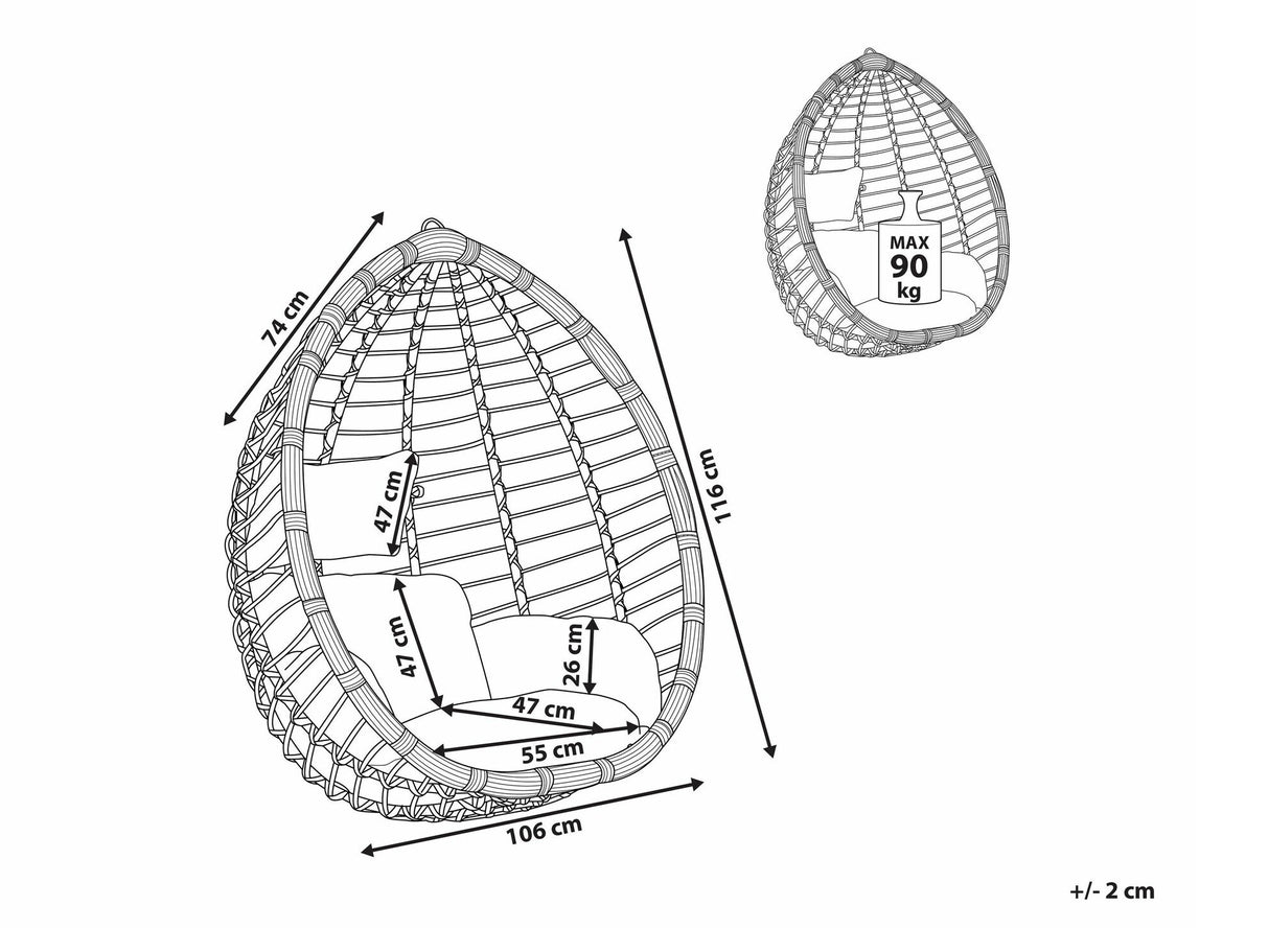 Piekaramais krēsls 541085