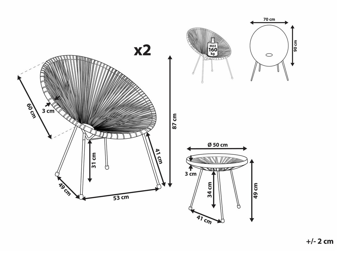 Balkona komplekts 541133