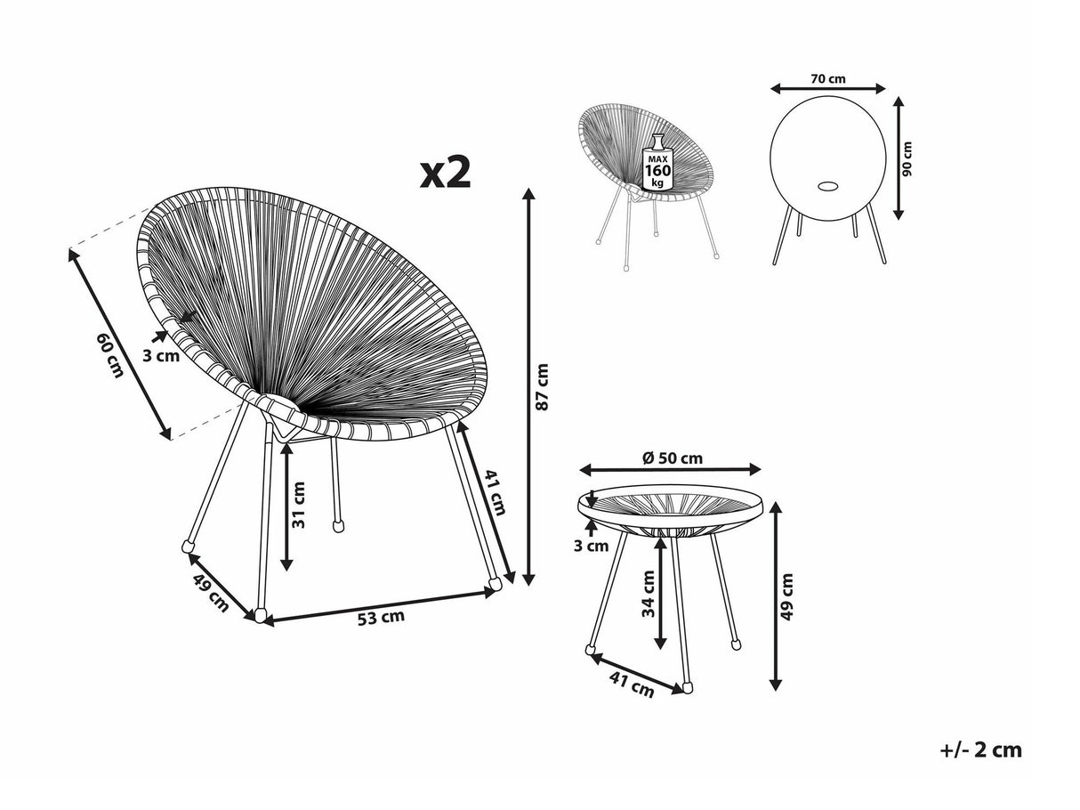 Balkona komplekts 541133