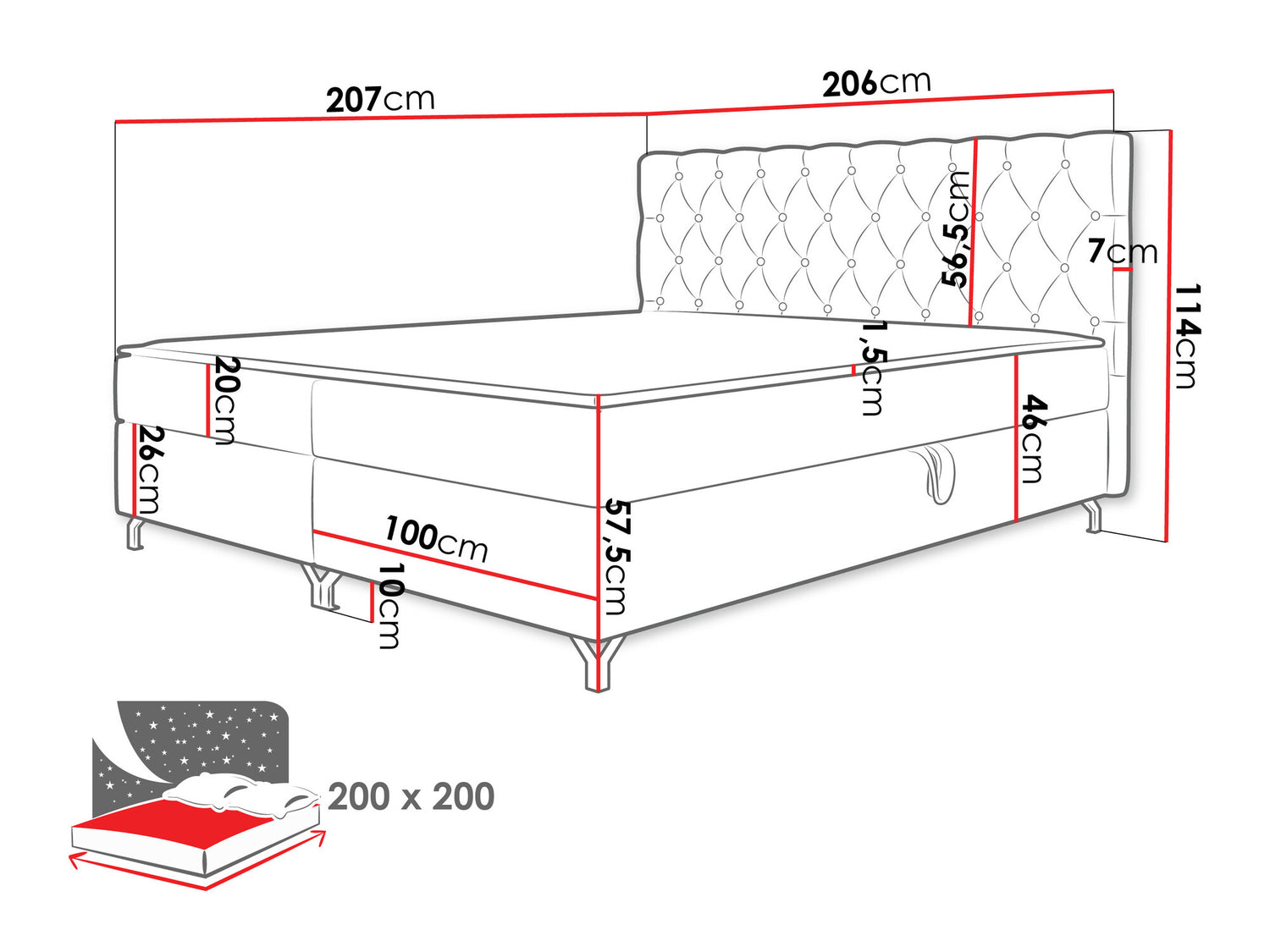 Kontinentālā gulta 541039