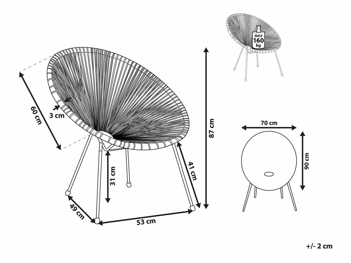 Dārza krēsls 541310