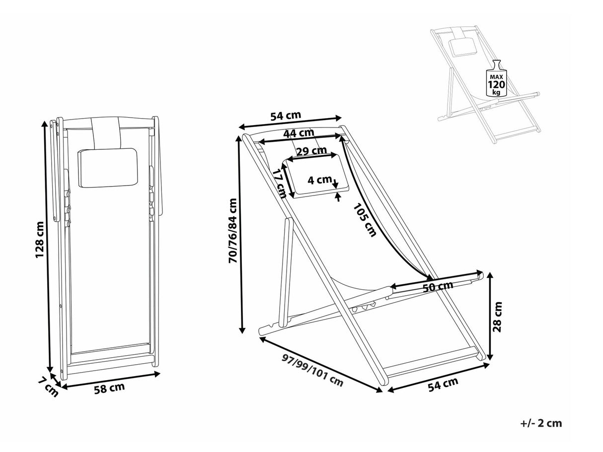 Sauļošanās krēsls 541751