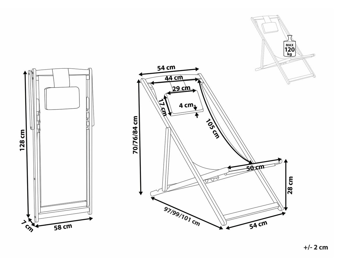 Sauļošanās krēsls 541751