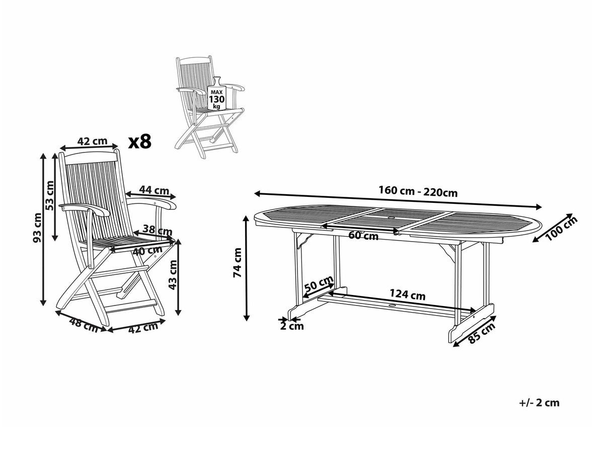 Galds un krēslu komplekts 542091