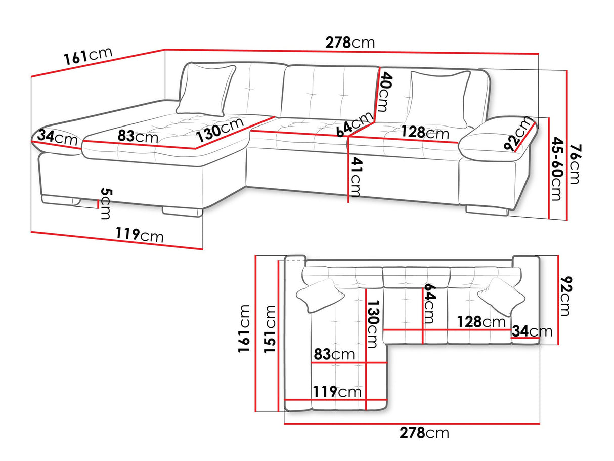 Stūra dīvāns 464104