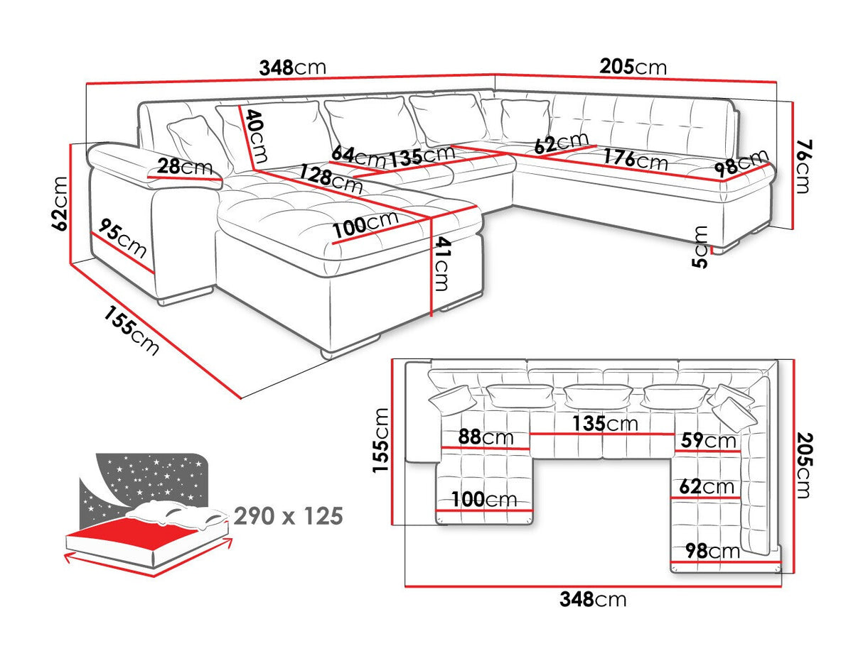 Stūra dīvāns 63897