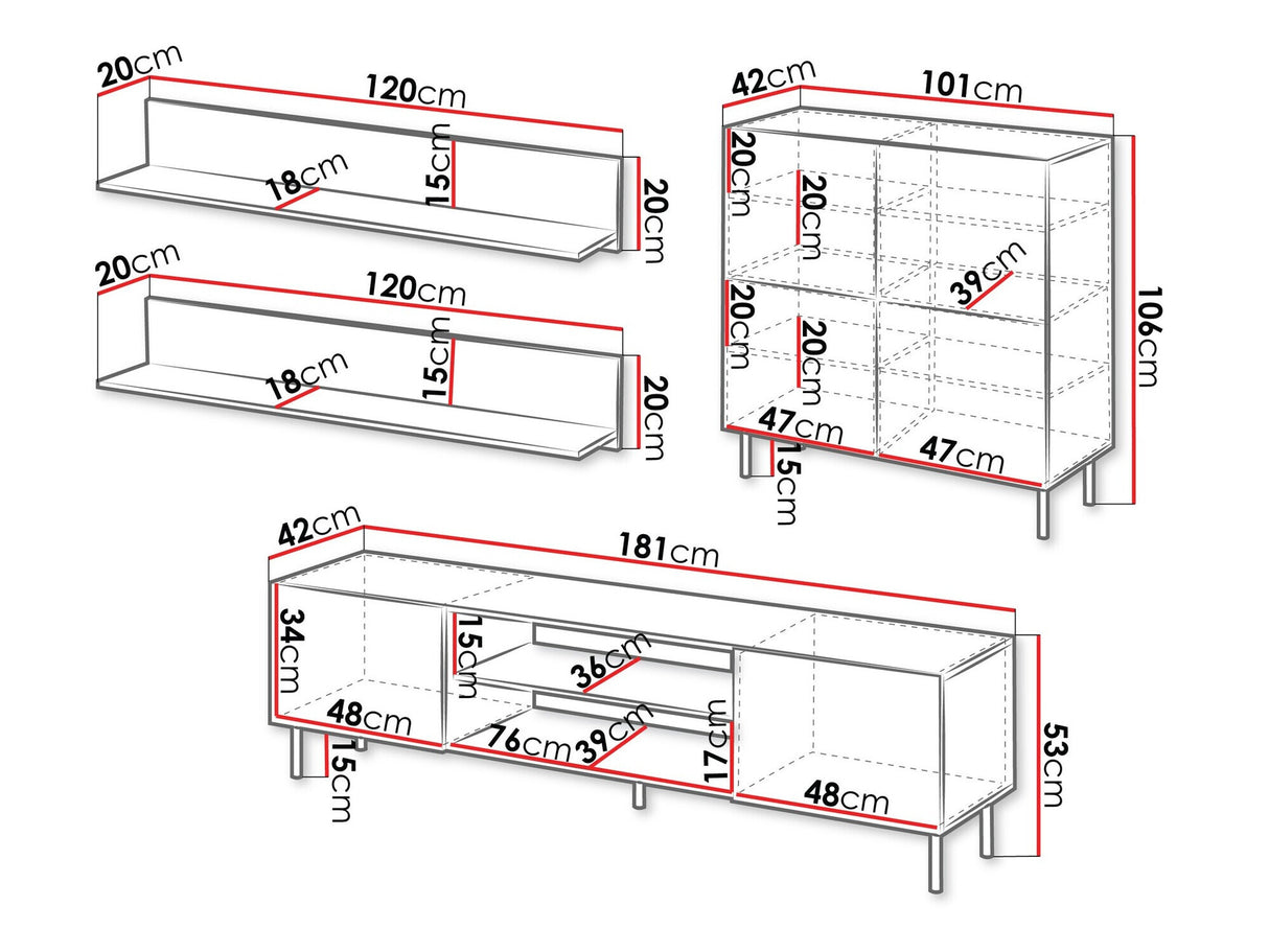 Viesistabas komplekts 542650