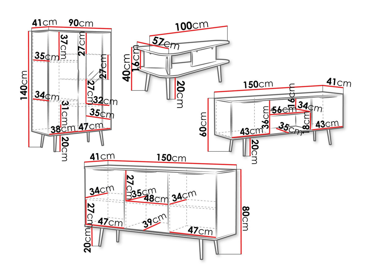 Viesistabas komplekts 543540