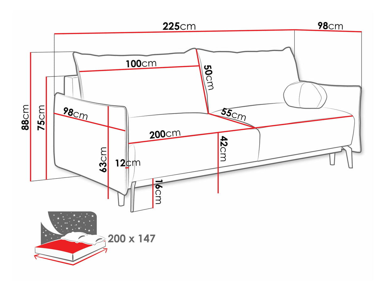 Dīvāns gulta 544217