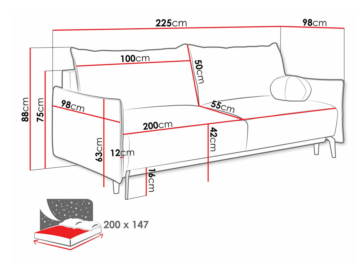 Dīvāns gulta 544217