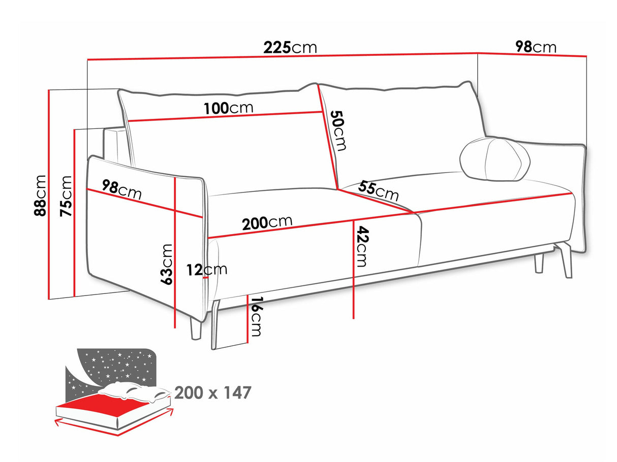 Dīvāns gulta 544217