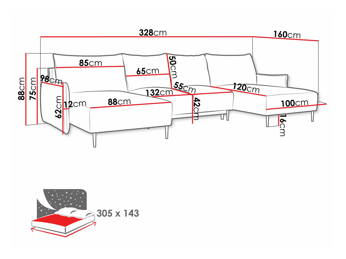 Stūra dīvāns 544333