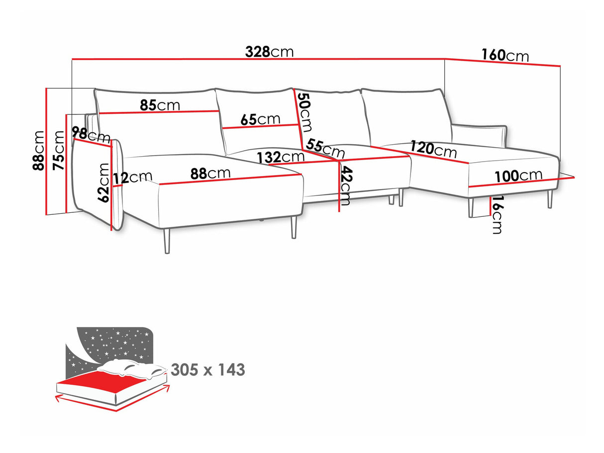 Stūra dīvāns 544333