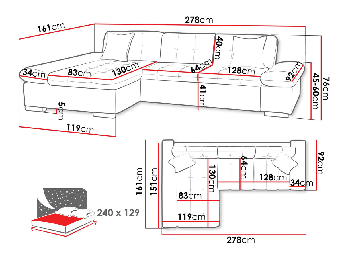 Stūra dīvāns 445957