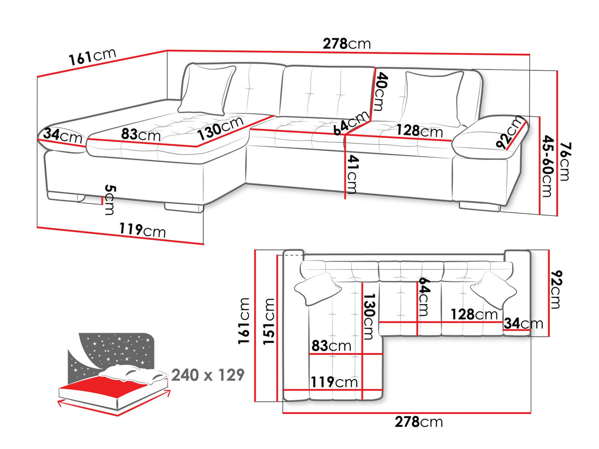 Stūra dīvāns 445957