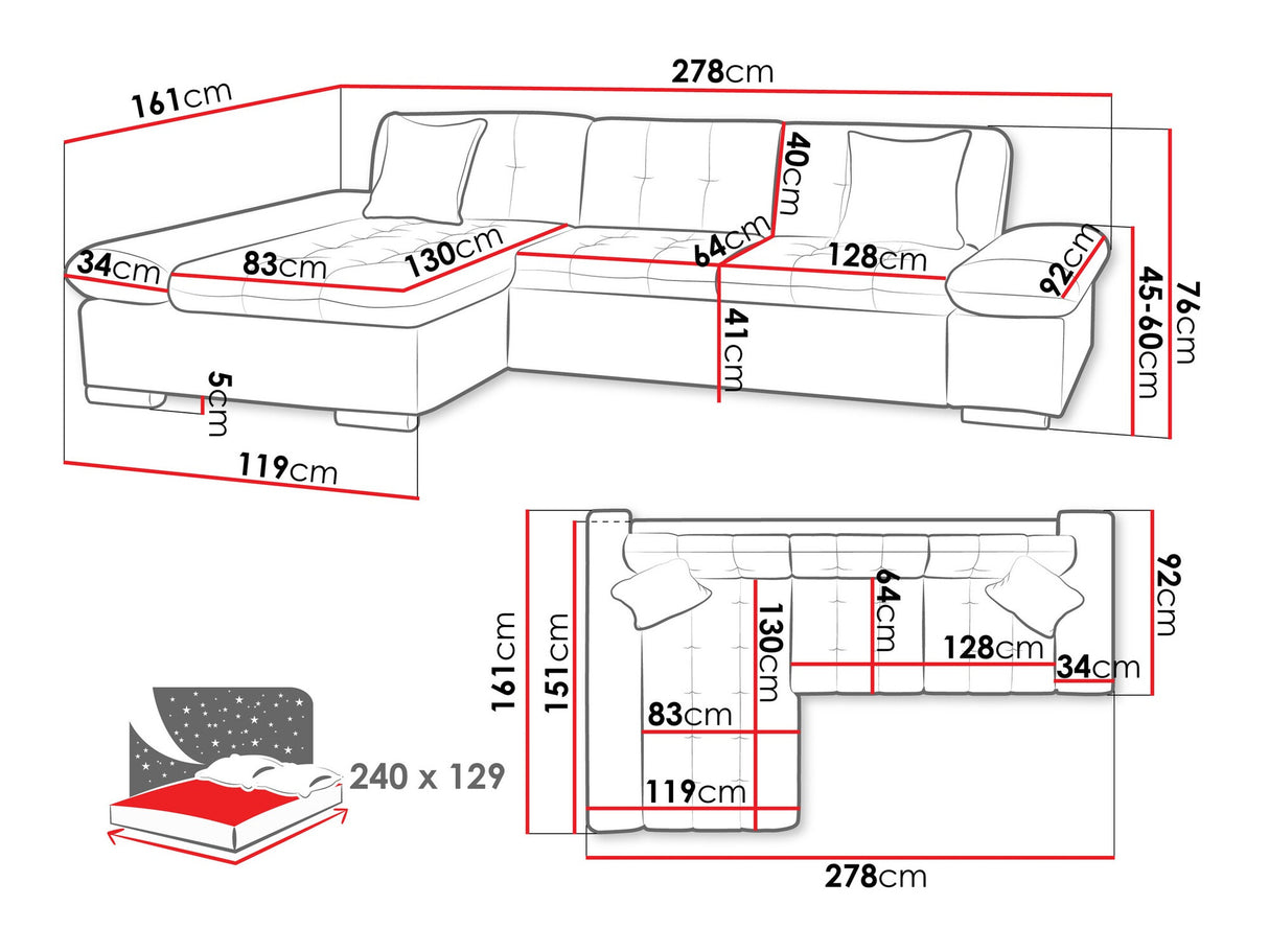 Stūra dīvāns 445957