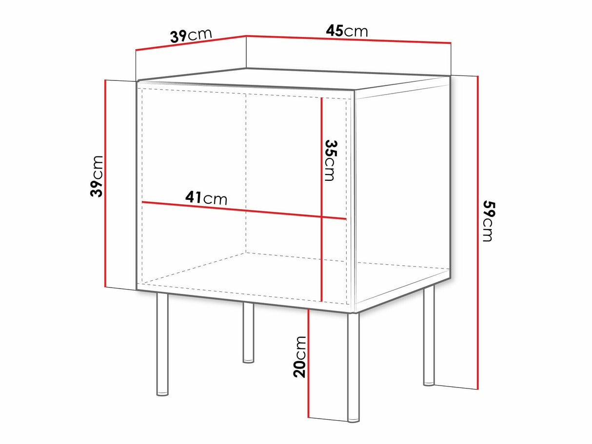 Naktsgaldiņu komplekts 547813