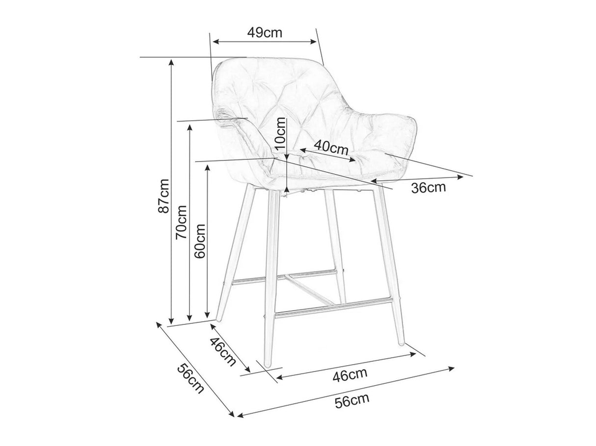 Zemais bāra krēsls 548771