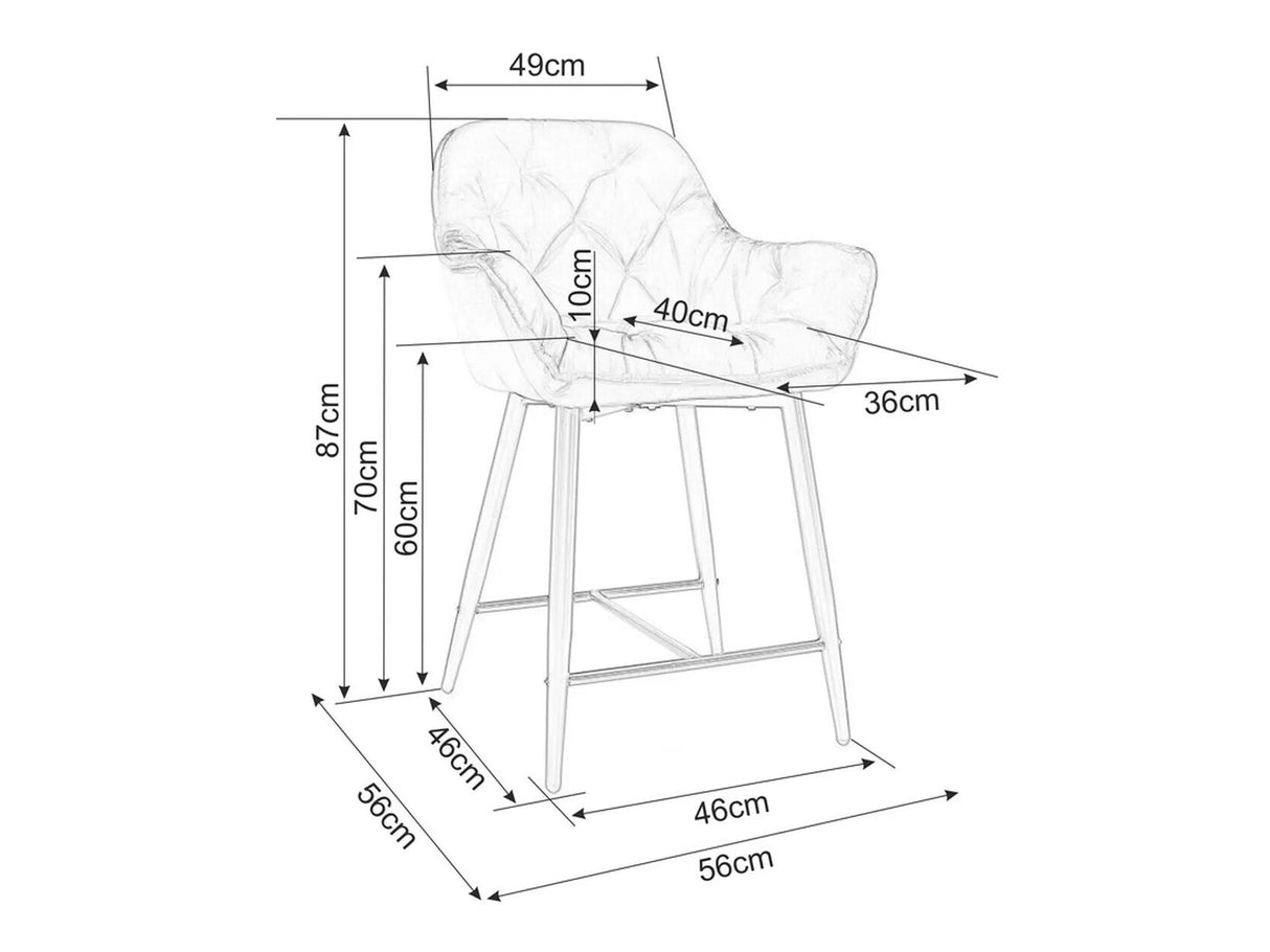 Zemais bāra krēsls 548771