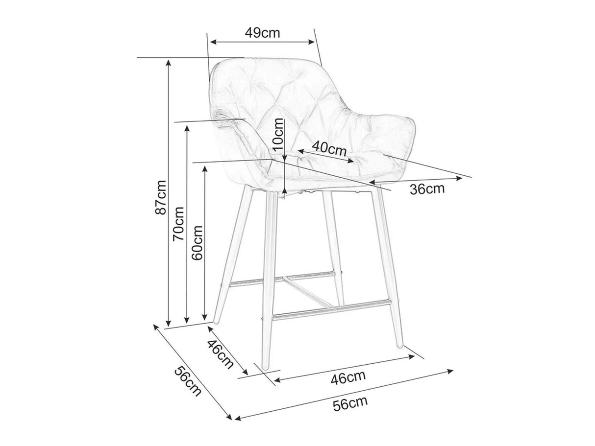 Zemais bāra krēsls 548771