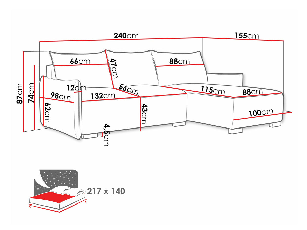 Stūra dīvāns 548973