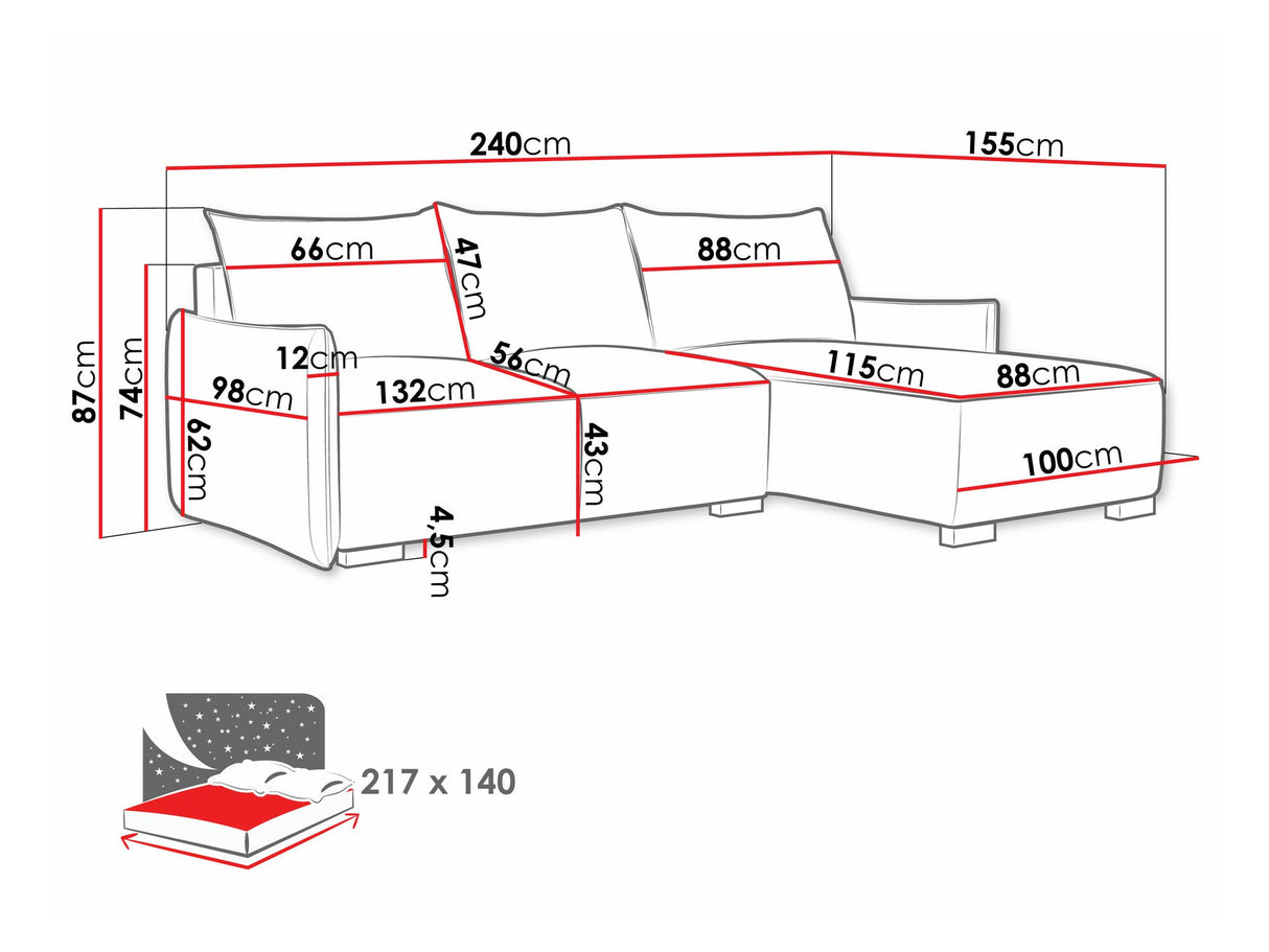 Stūra dīvāns 548973