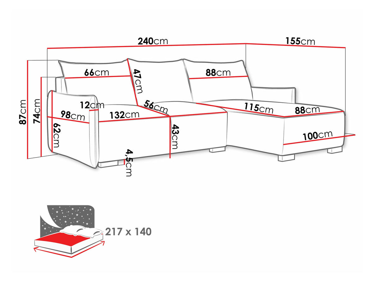 Stūra dīvāns 548973