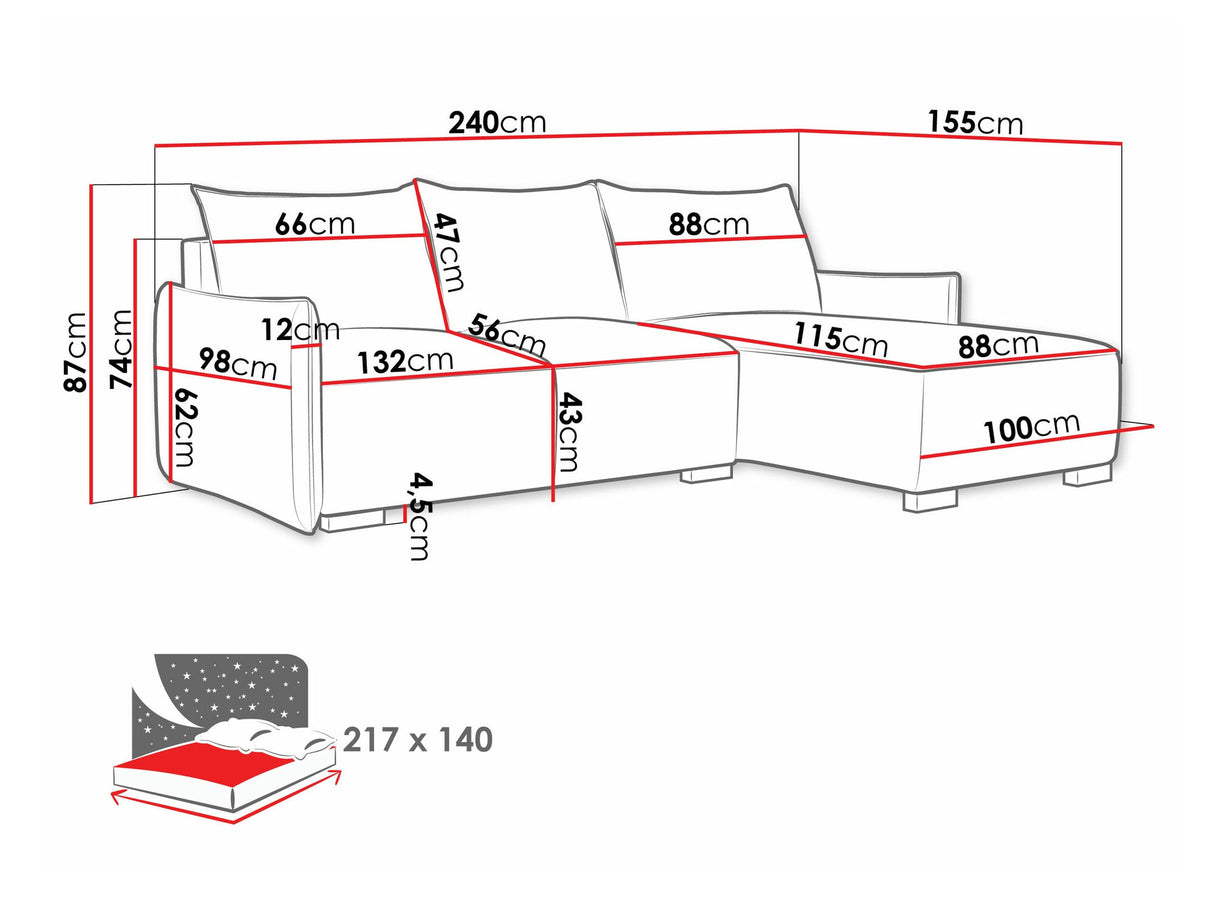 Stūra dīvāns 548973