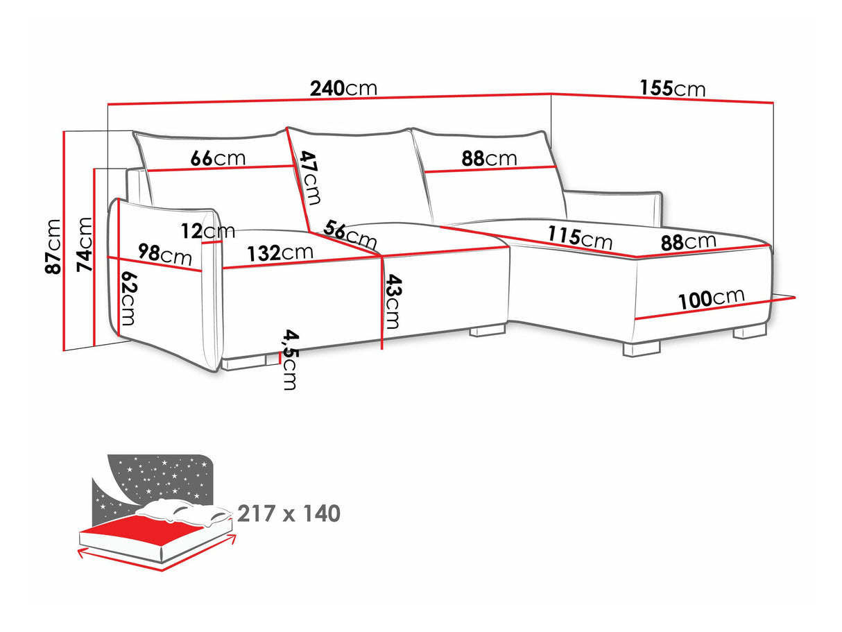 Stūra dīvāns 548973