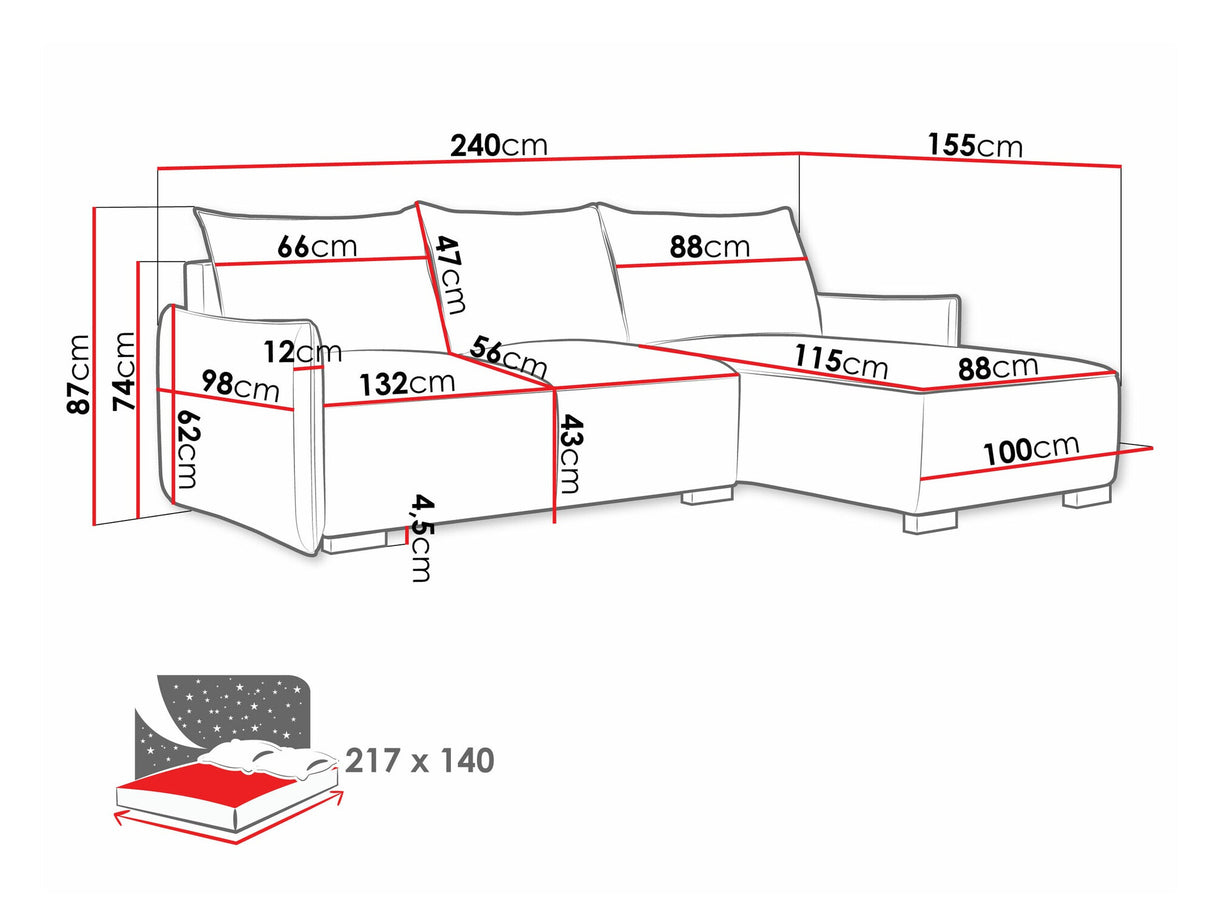 Stūra dīvāns 548973