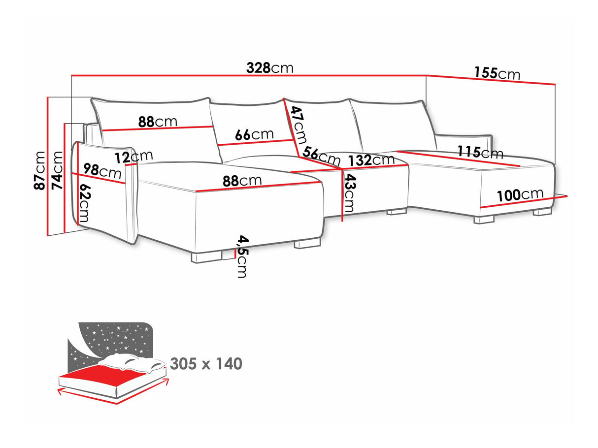 Stūra dīvāns 544257