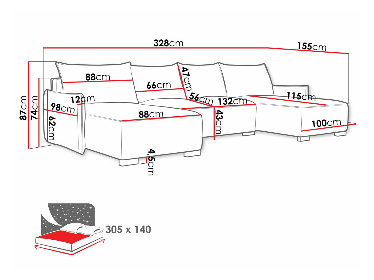 Stūra dīvāns 544257