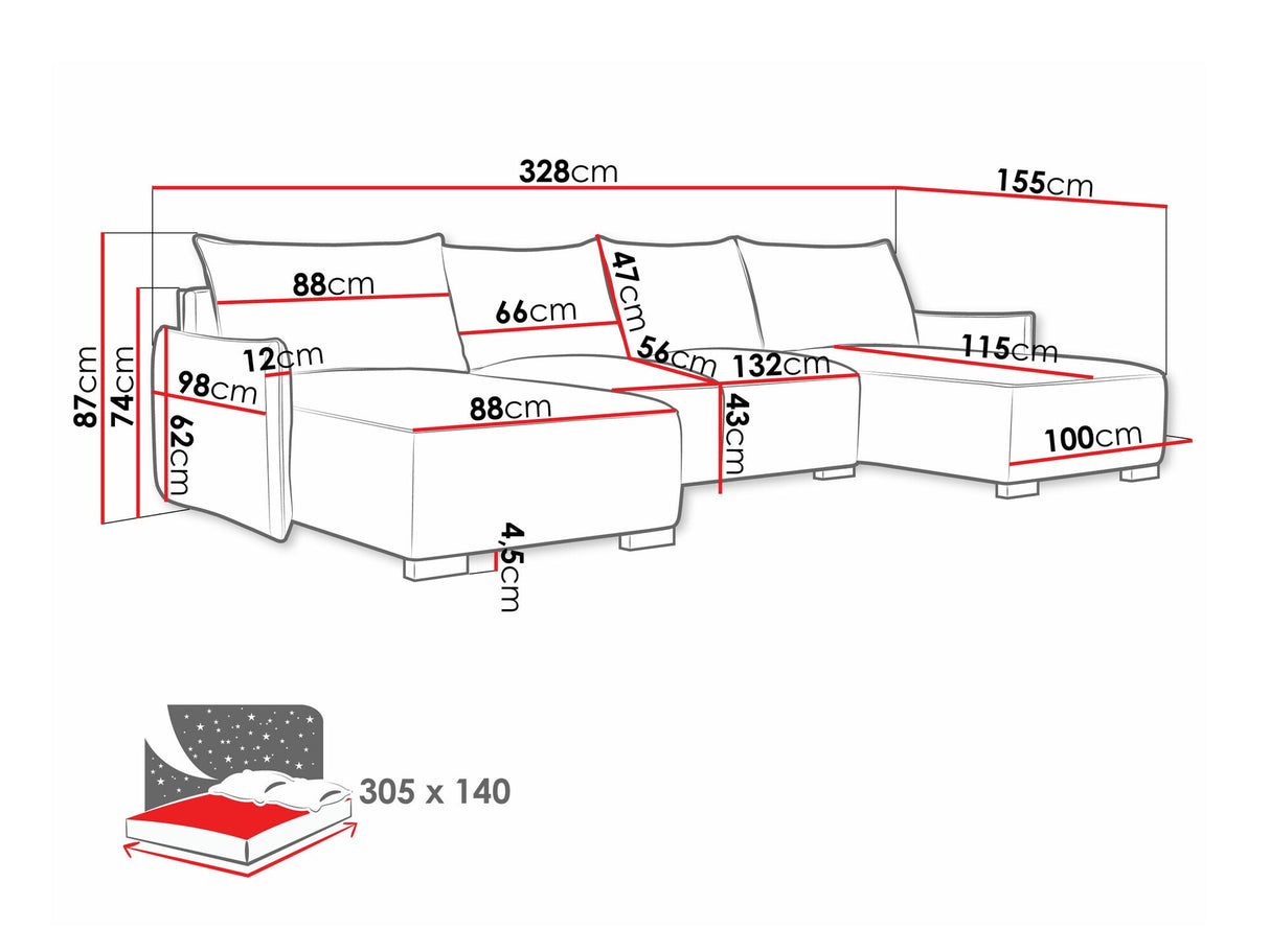Stūra dīvāns 544257