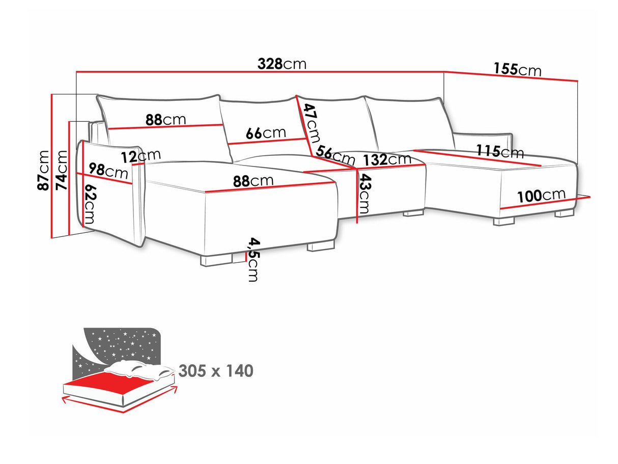 Stūra dīvāns 544257