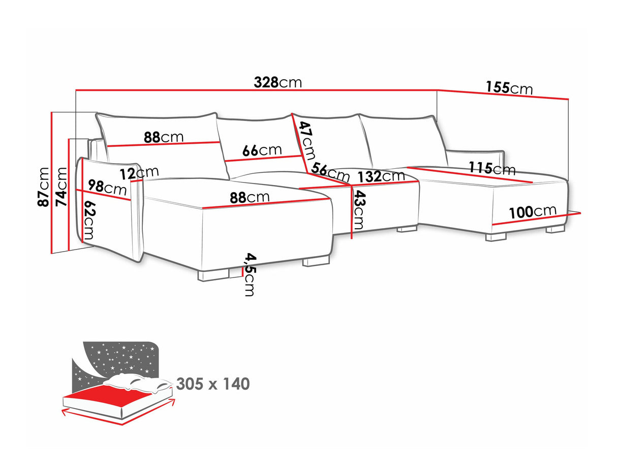 Stūra dīvāns 544257
