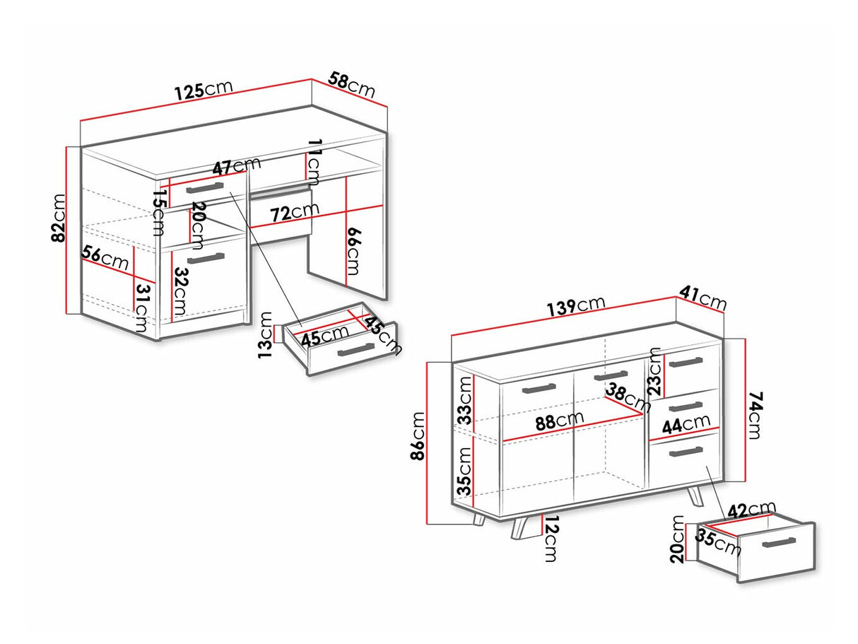 Mēbeļu komplekts 549532