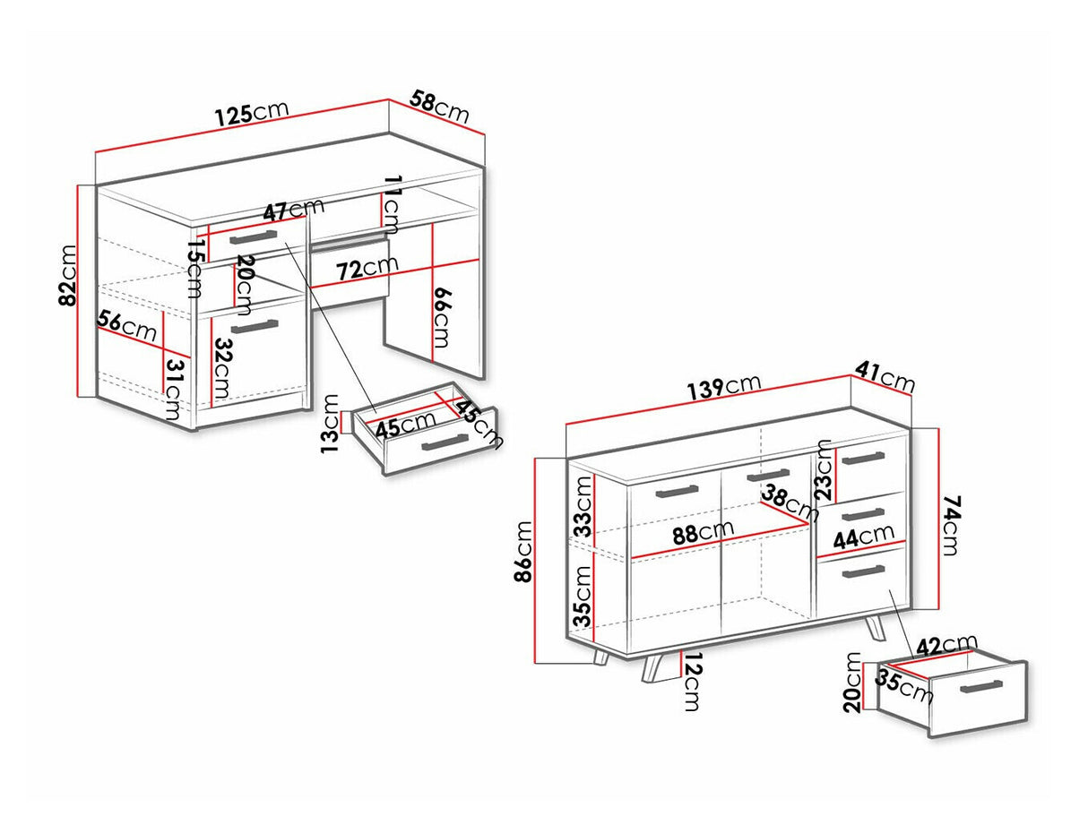 Mēbeļu komplekts 549532