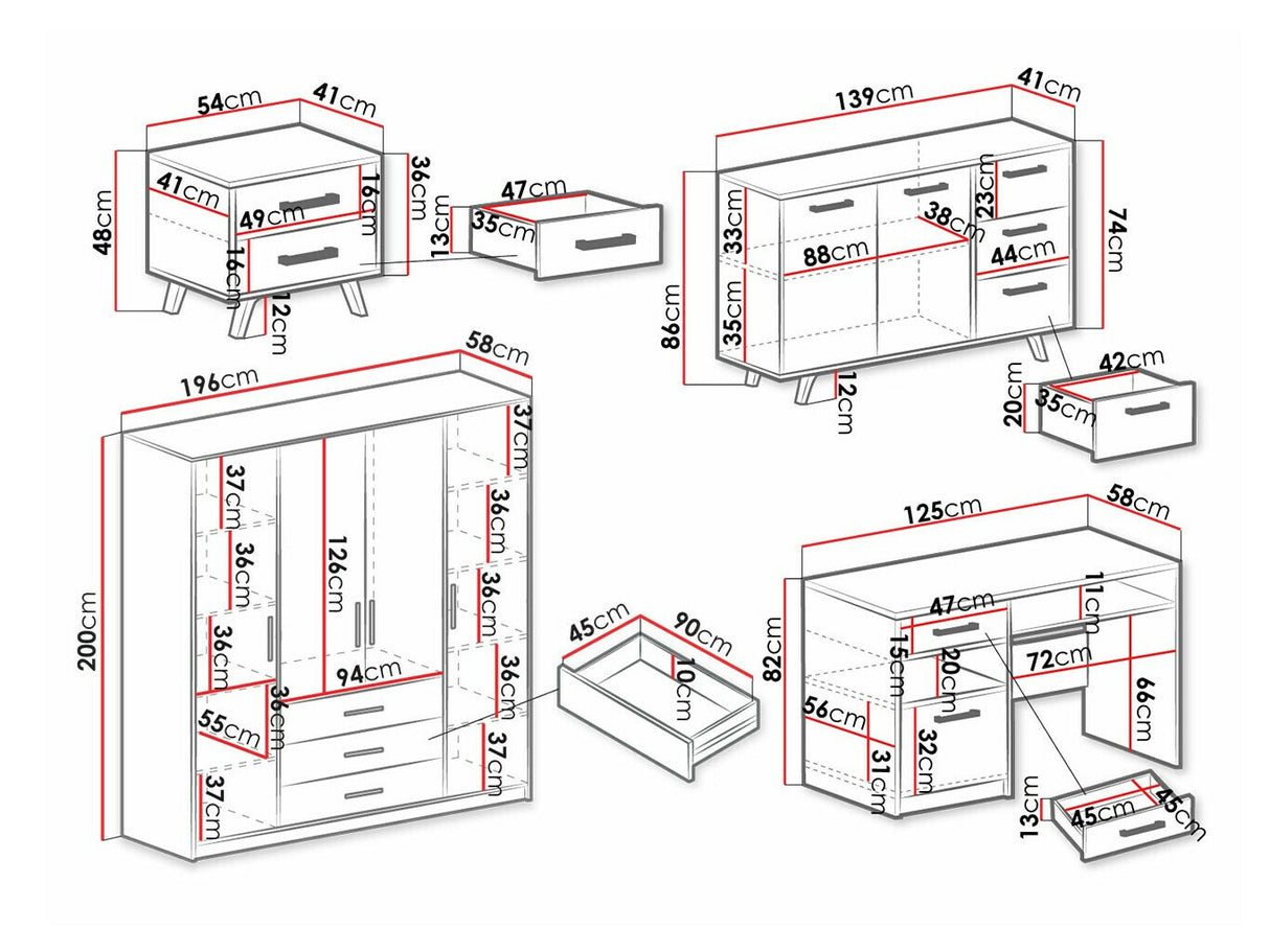 Mēbeļu komplekts 549552