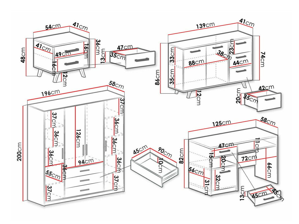Mēbeļu komplekts 549552