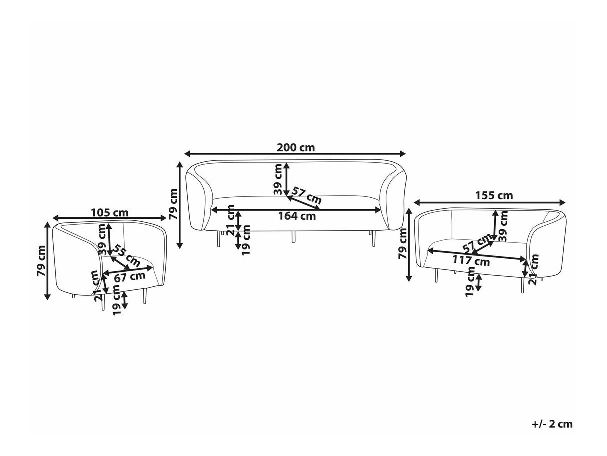 Mīksto mēbeļu komplekts 550064