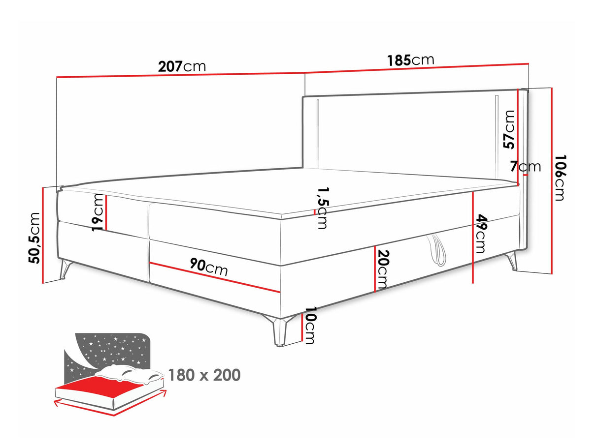 Kontinentālā gulta 550114