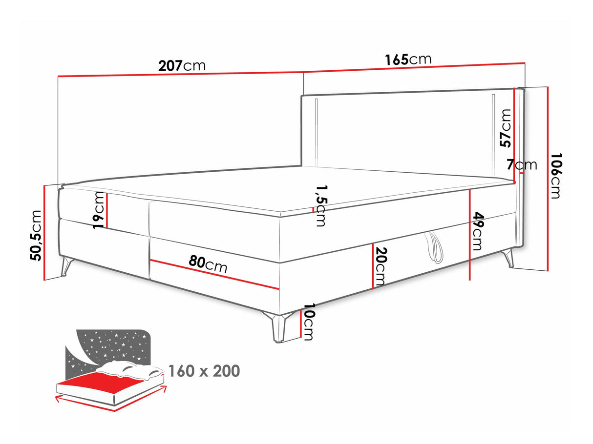 Kontinentālā gulta 550114