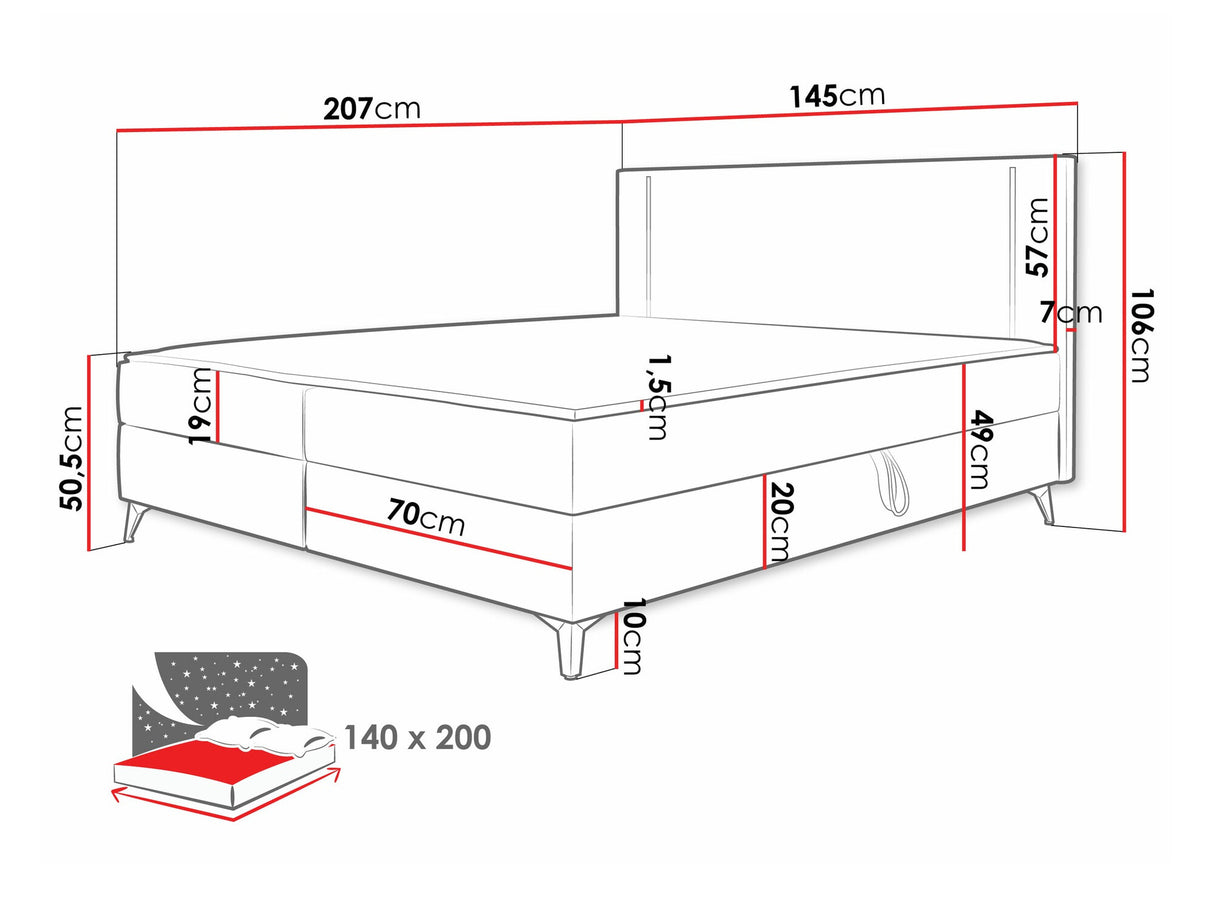 Kontinentālā gulta 550114