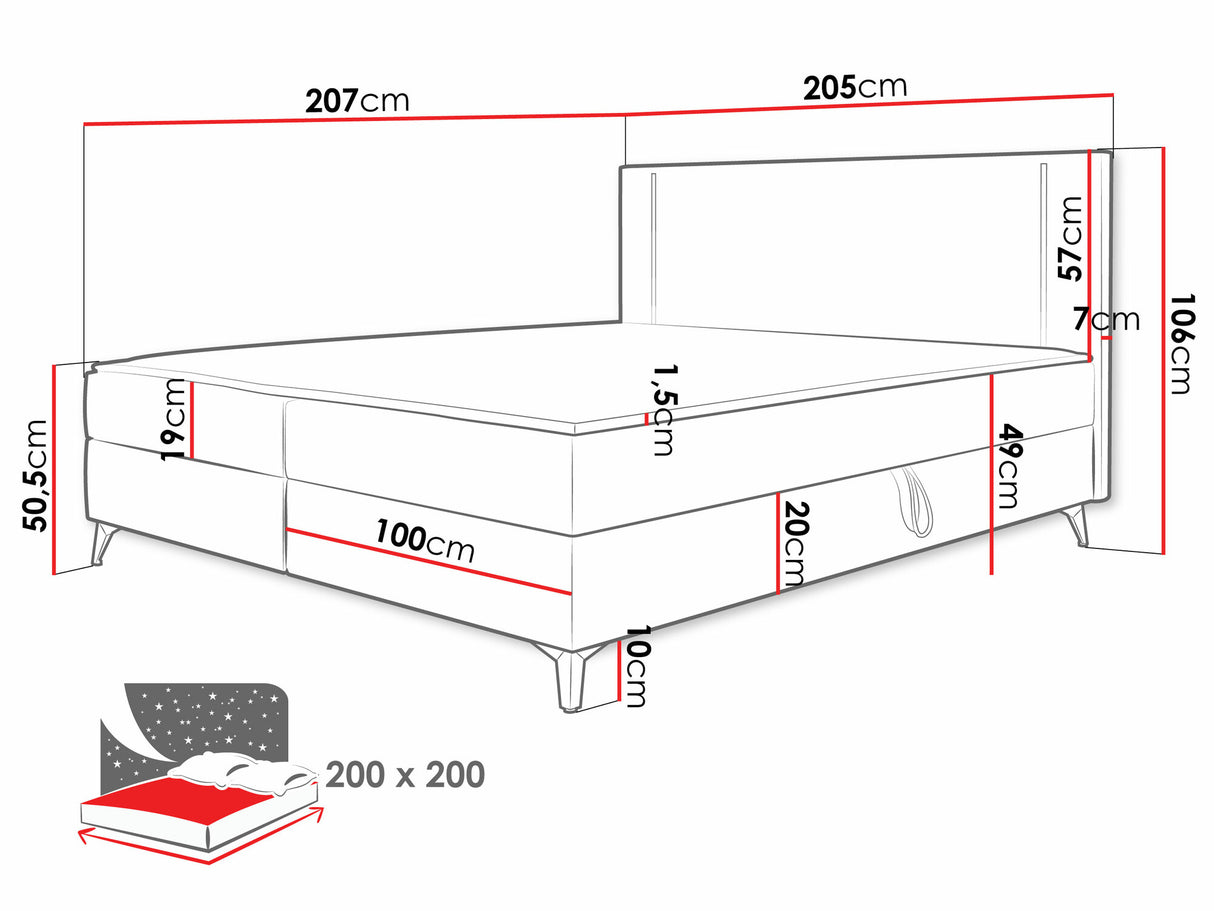 Kontinentālā gulta 550114